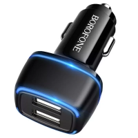 Автомобильное З/У USB Borofone BZ14 (2USB/12W)