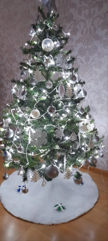 Меховой коврик юбка под елку новогоднюю Меховой коврик юбка под елку новогоднюю