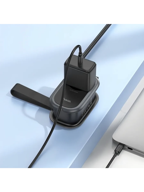 Сетевой фильтр HOCO NS7, 1.1м, 3,0А, 1 розетка, 2 USB, Type-C, PD20W