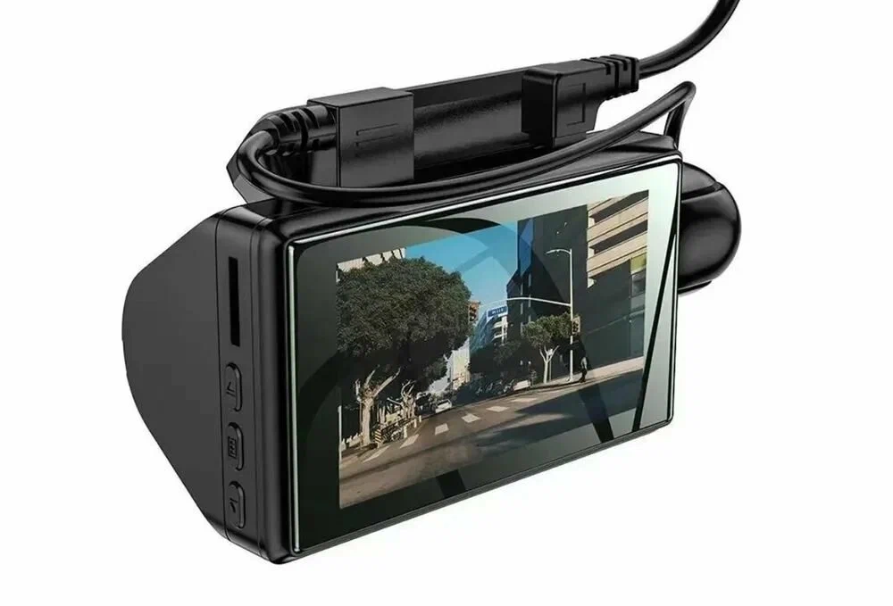 Видеорегистратор Hoco DI07 Max (WIFI version), 2 камеры, Wi-Fi, черный