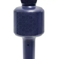 Караоке микрофон Hoco L24 Shine, беспроводной, Bluetooth 5.4, micro SD, USB, 1200 mAh, 5W, Синий