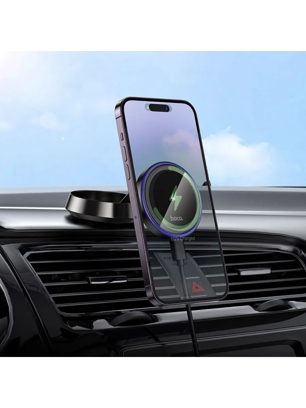 Магнитный автомобильный держатель Hoco HW33, с MagSafe-зарядкой