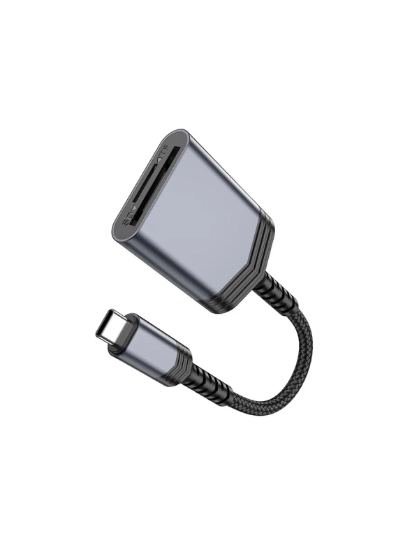 Переходник OTG HOCO UA25 USB-C , для SD и Micro SD Переходник OTG HOCO UA25 USB-C , для SD и Micro SD
