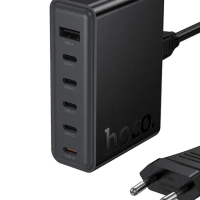 Зарядное устройство HOCO, C150A PD45W, для 6 устройств, 4 порта Type-C, 1 порт USB, кабель