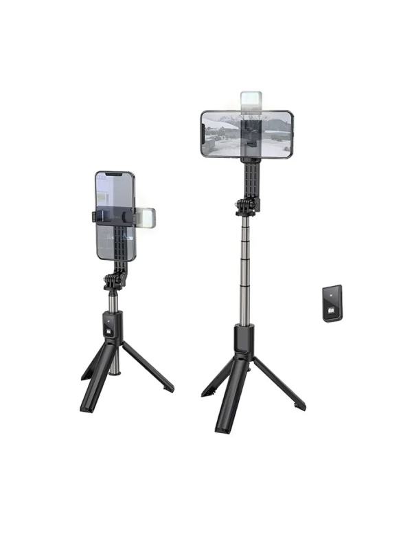 Монопод-тренога для селфи Hoco K15, с подсветкой, беспроводная Монопод-тренога для селфи Hoco K15, с подсветкой, беспроводная