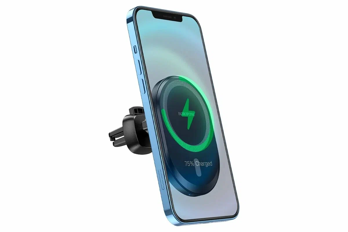 Borofone BH201 Magnetic держатель для автомобиля в воздуховод магнитный 15W черный