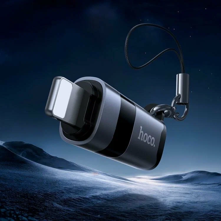 Адаптер Hoco UA44 Lightning - Type-C (с дисплеем)