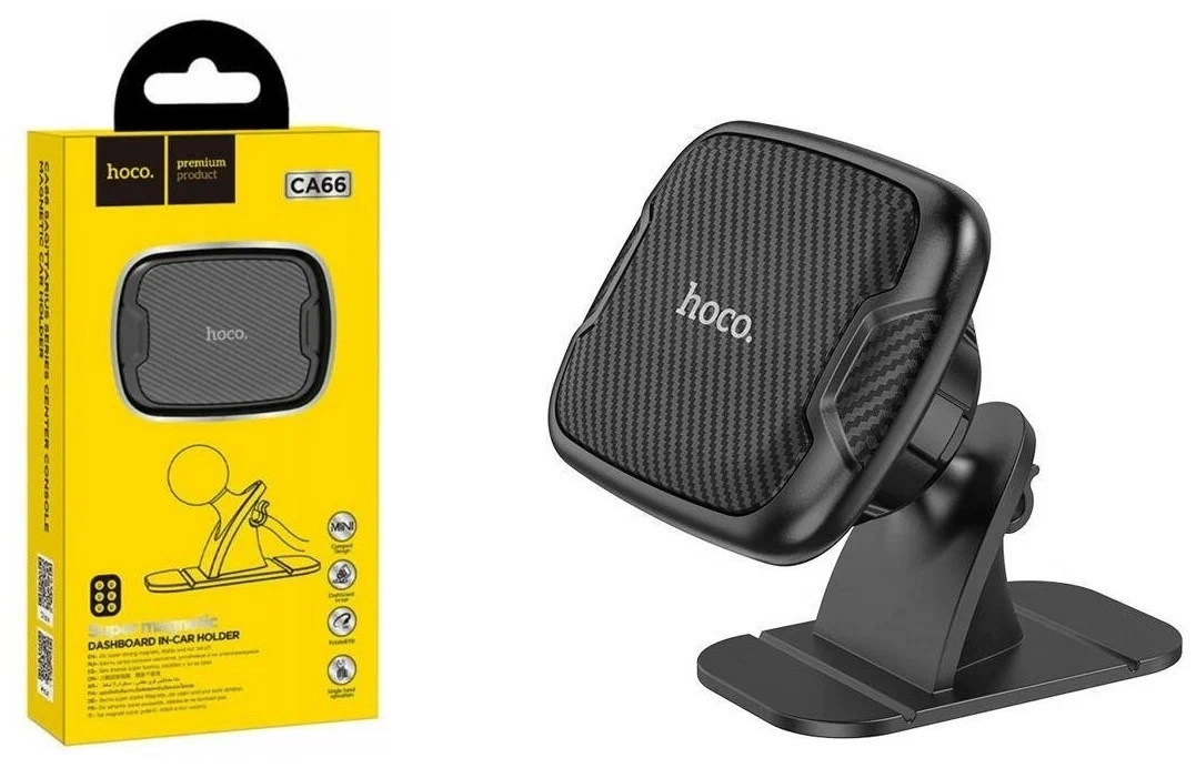 Держатель в авто CA66 (магнитный, в дефлектор) черный