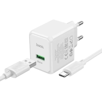 Сетевое зарядное устройство Hoco CS12A + Type-C