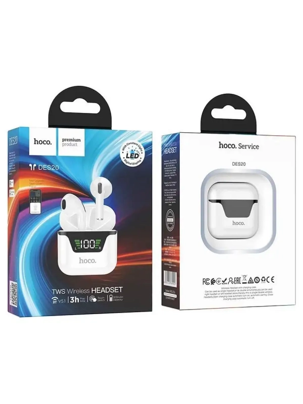 Беспроводные наушники Hoco DES20 TWS Беспроводные наушники Hoco DES20 TWS