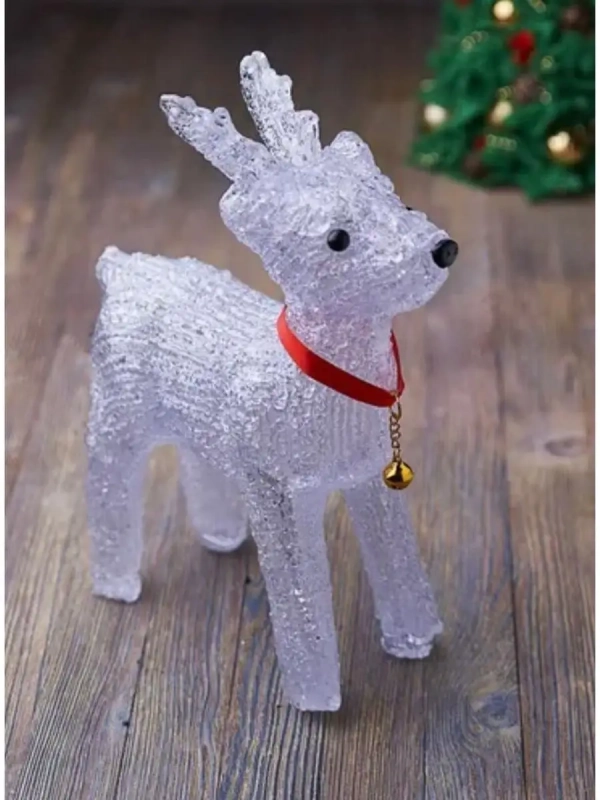 Новогодний светящийся светодиодный олень 25 см. Новогодний светящийся светодиодный олень 25 см.