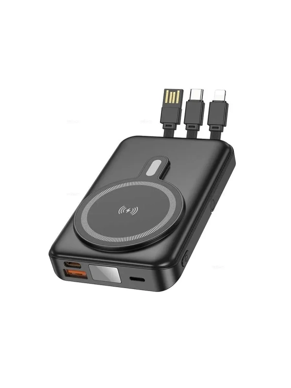 Внешний аккумулятор BJ67 с MagSafe и подставкой 10000 mAh Внешний аккумулятор BJ67 с MagSafe и подставкой 10000 mAh