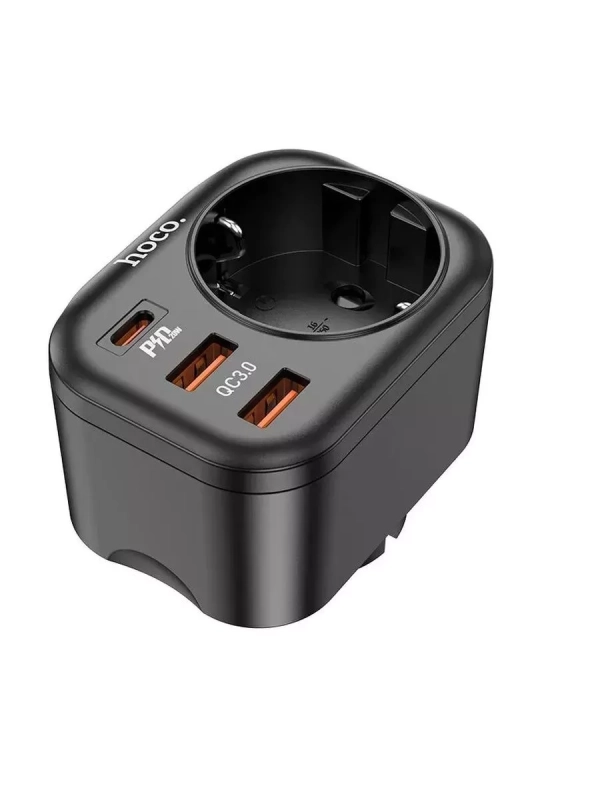 Сетевой фильтр HOCO NS3 1 гнездо + PD 20W + 2USB QC3.0 18W Сетевой фильтр HOCO NS3 1 гнездо + PD 20W + 2USB QC3.0 18W