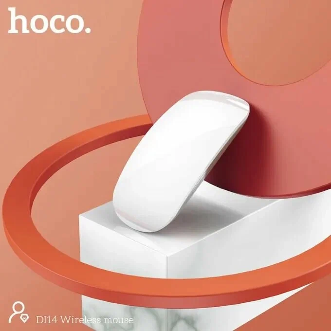 Мышь HOCO DI14, беспроводная, Bluetooth 5.0, оптическая, 1600 DPI, белая