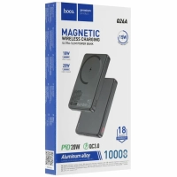 Внешний аккумулятор Hoco Q26A, 10000 mAh с беспроводной зарядкой