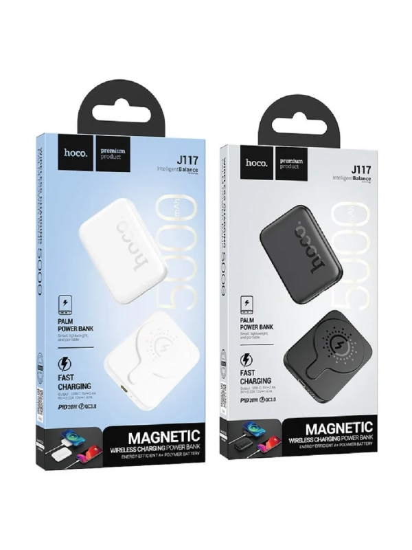 Пауэрбанк Hoco J117 5000 mAh с беспроводной зарядкой Пауэрбанк Hoco J117 5000 mAh с беспроводной зарядкой