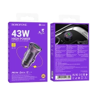 Borofone BZ26A 1USB/1C 3A фиолетовый