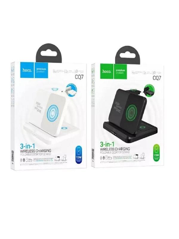 Беспроводное зарядное устройство 3 в 1 HOCO CQ7 Беспроводное зарядное устройство 3 в 1 HOCO CQ7
