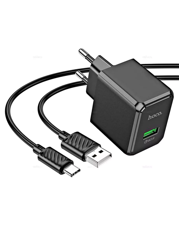 Сетевое зарядное устройство Hoco CS12A + Type-C Сетевое зарядное устройство Hoco CS12A + Type-C