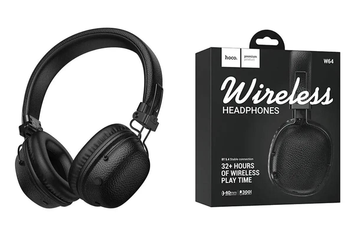 Наушники полноразмерные беспроводные Hoco W64 (Bluetooth) черный