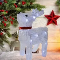 Новогодний светящийся светодиодный олень 25 см. Новогодний светящийся светодиодный олень 25 см.