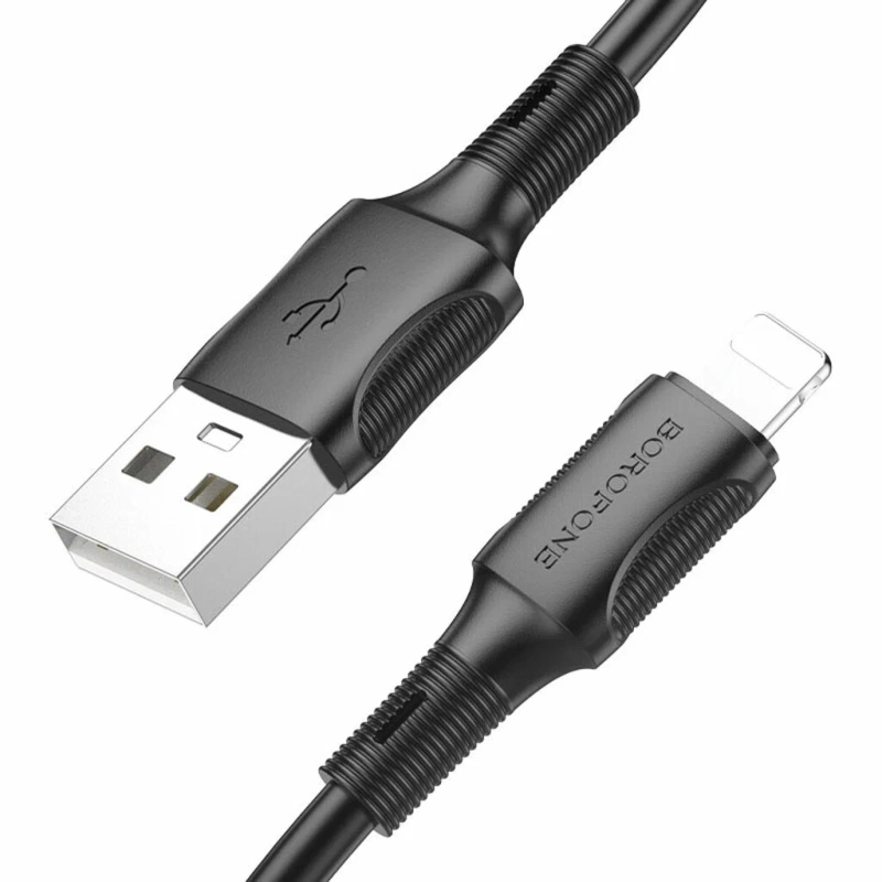 Кабель Apple Lightning - USB Type-A 2.4A для быстрой зарядки Кабель Apple Lightning - USB Type-A 2.4A для быстрой зарядки