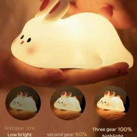 Ночник детский силиконовый светильник зайка HX16