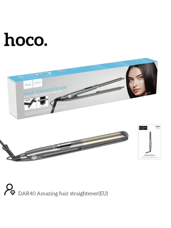 Выпрямитель для волос Hoco DAR40 серый