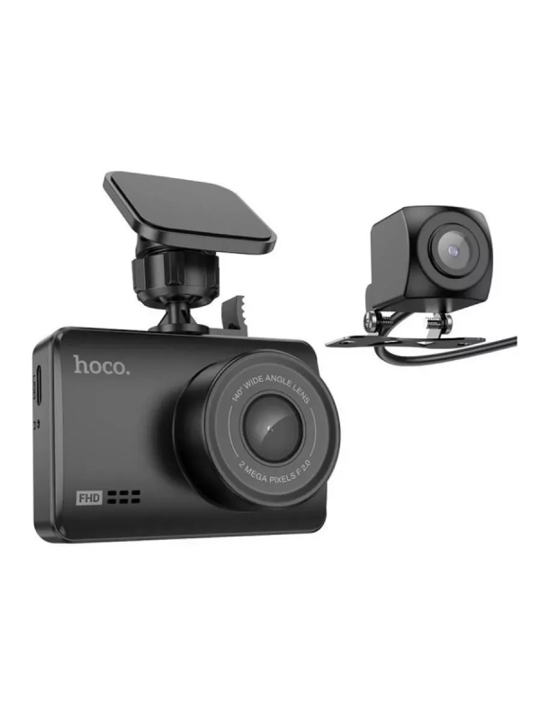 Видеорегистратор HOCO DV3 1080P/30fps, 2.45 Display + камера заднего