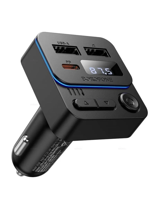 Автомобильный FM-трансмиттер BOROFONE BC60 Автомобильный FM-трансмиттер BOROFONE BC60