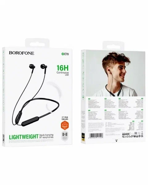 Гарнитура Bluetooth Borofone BE70 Light с шейной дугой