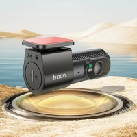 Видеорегистратор автомобильный Hoco DV7 Driving черный, 2K, Wi-Fi, Global