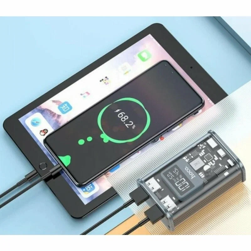 Внешний аккумулятор (Power Bank) Hoco J105, 10000 mAh, серый Внешний аккумулятор (Power Bank) Hoco J105, 10000 mAh, серый