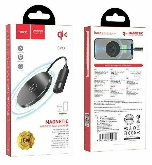 Сетевое зарядное устройство Hoco CW31 беспроводное Сетевое зарядное устройство Hoco CW31 беспроводное