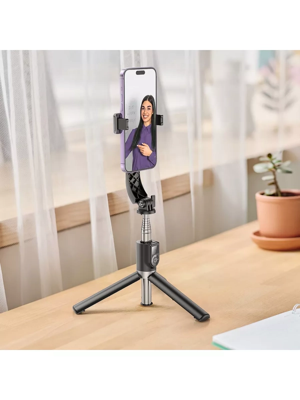 Монопод с пультом HOCO K20 беспроводной, черный Монопод с пультом HOCO K20 беспроводной, черный