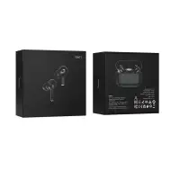 Hoco Наушники беспроводные с микрофоном Hoco EW77, Bluetooth, USB Type-C, черный, черно-серый