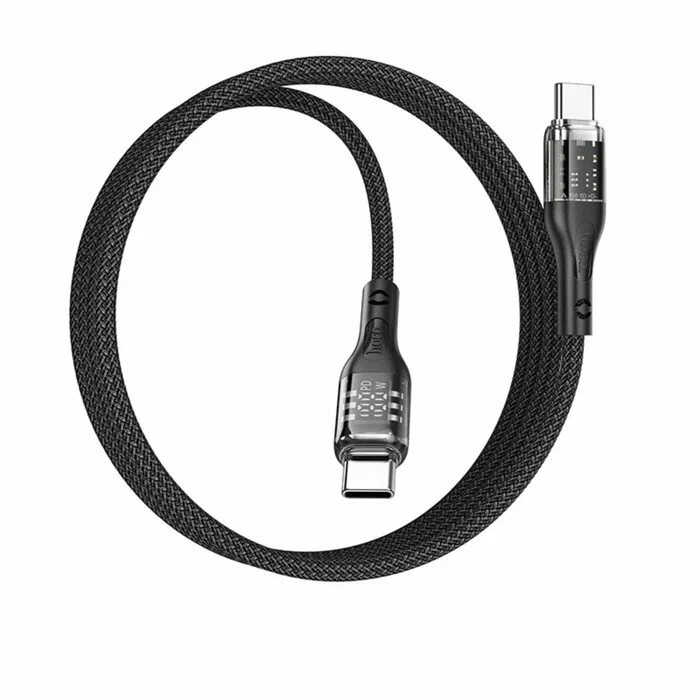 hoco Кабель для мобильных устройств Apple Lightning/USB Type-C, черный