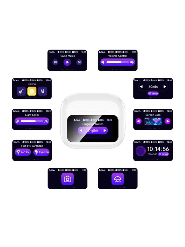 Наушники беспроводные с сенсорным дисплеем EW81 Наушники беспроводные с сенсорным дисплеем EW81