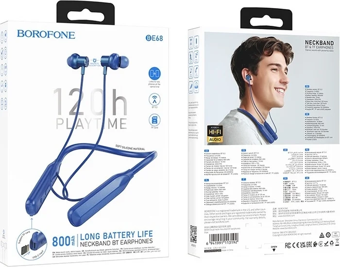 Наушники беспроводные блютуз спортивные на шею с микрофоном Наушники беспроводные блютуз спортивные на шею с микрофоном