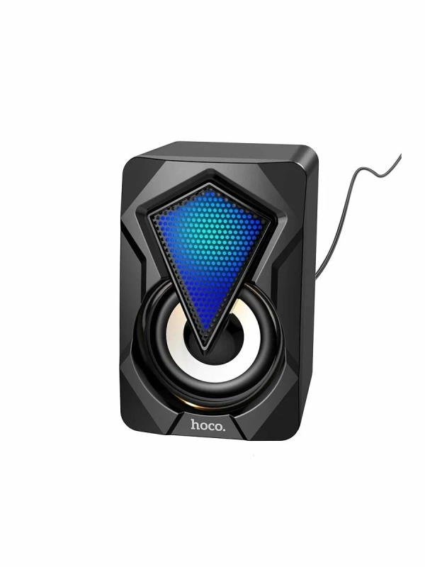 Игровые компьютерные колонки 2.0 HOCO DS30 с активной RGB-подсветкой (6W, USB, AUX)