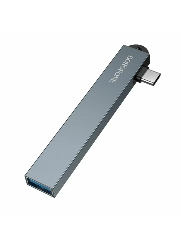 Хаб USB Borofone FH1A 4в1: Type-C на 4 порта