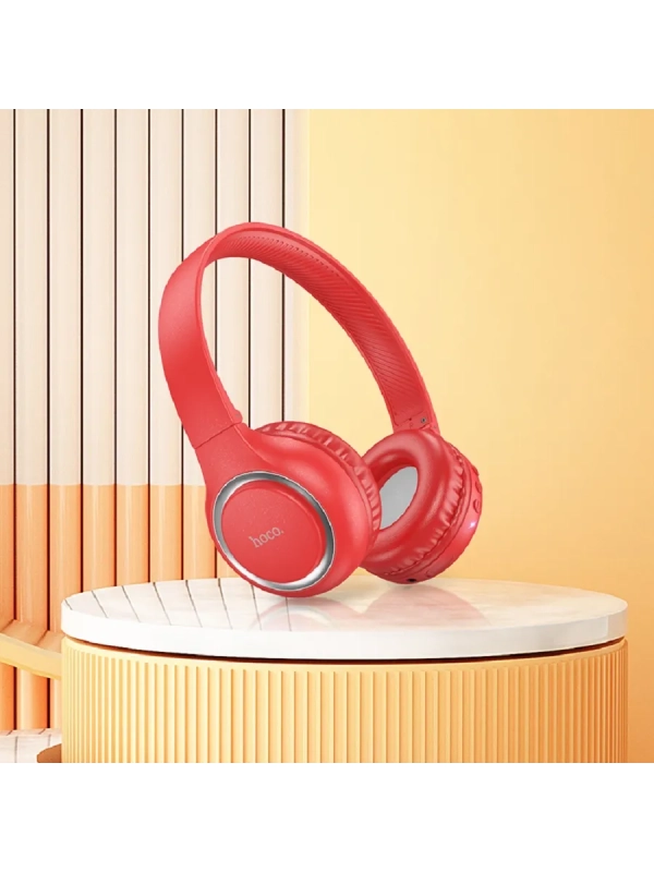 Наушники полноразмерные беспроводные W41 (Bluetooth) красный Наушники полноразмерные беспроводные W41 (Bluetooth) красный