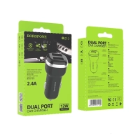 Зарядка для телефона в машину 2 USB быстрая 2,4А 12W