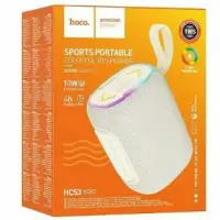 Портативная беспроводная Bluetooth-колонка HOCO HC53 с RGB-подсветкой (10W, IPX4, TWS)