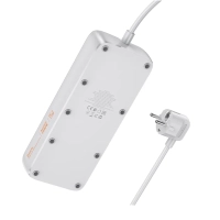 Сетевой фильтр на 4 розеток+3 USB+1 PD, 3м, AC21, HOCO