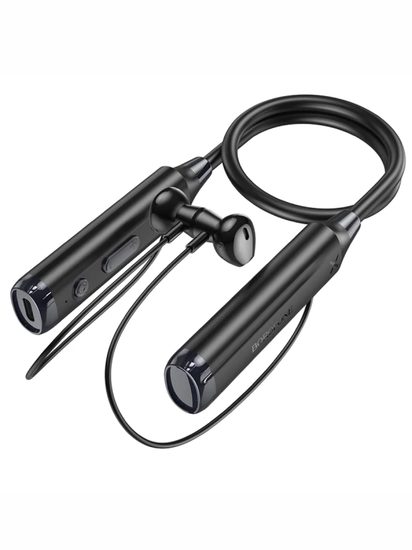 Беспроводные наушники BOROFONE BE64 Perfect neckband черный Беспроводные наушники BOROFONE BE64 Perfect neckband черный