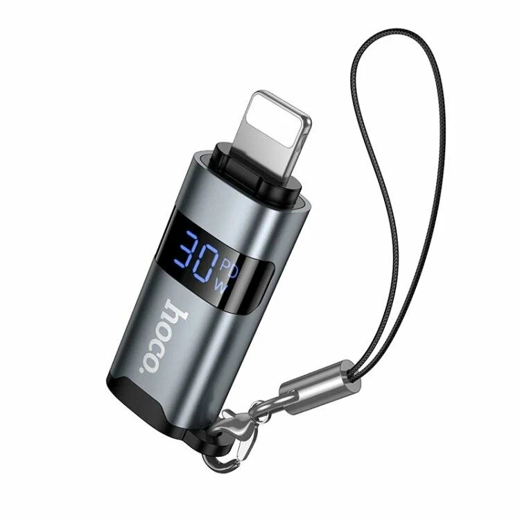 Адаптер Hoco UA44 Lightning - Type-C (с дисплеем)