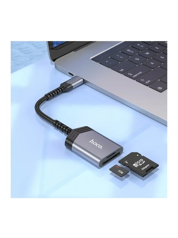 Переходник OTG HOCO UA25 USB-C , для SD и Micro SD Переходник OTG HOCO UA25 USB-C , для SD и Micro SD