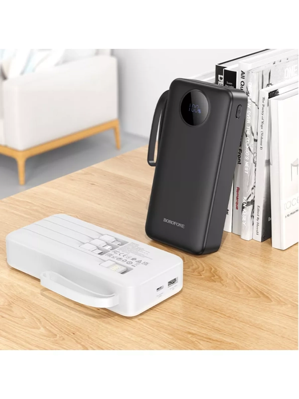 Внешний аккумулятор BJ53A 20000 mAh с кабелями Внешний аккумулятор BJ53A 20000 mAh с кабелями