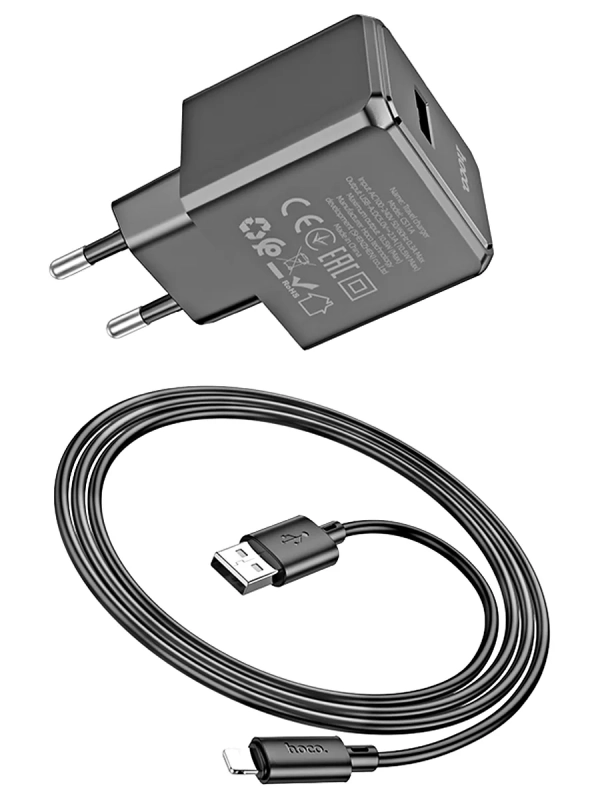 Зарядное устройство Hoco CS11A Ocean + кабель Lightning Зарядное устройство Hoco CS11A Ocean + кабель Lightning